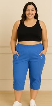 Immagine di CURVY GIRL THREE QUARTER STRETCH COTTON CROP TROUSER